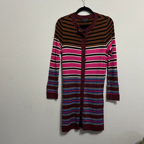 Lane Bryant Longline Striped Duster Cardigan Plus Size 14 16 NWOT - Picture 4 of 10